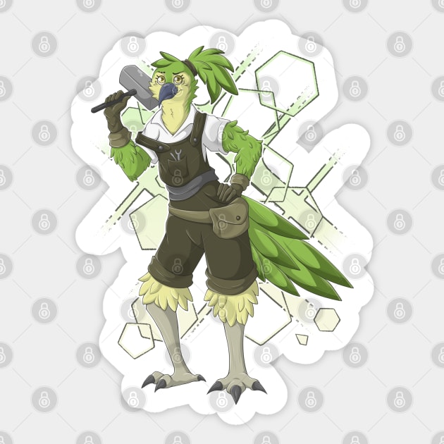 Keana the Kenku Kea Sticker by Fennek